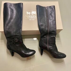 Coach High Heeled Boot in black size 9